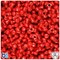 BeadTin Red Opaque 11mm TriBead Plastic Craft Beads (500pcs)